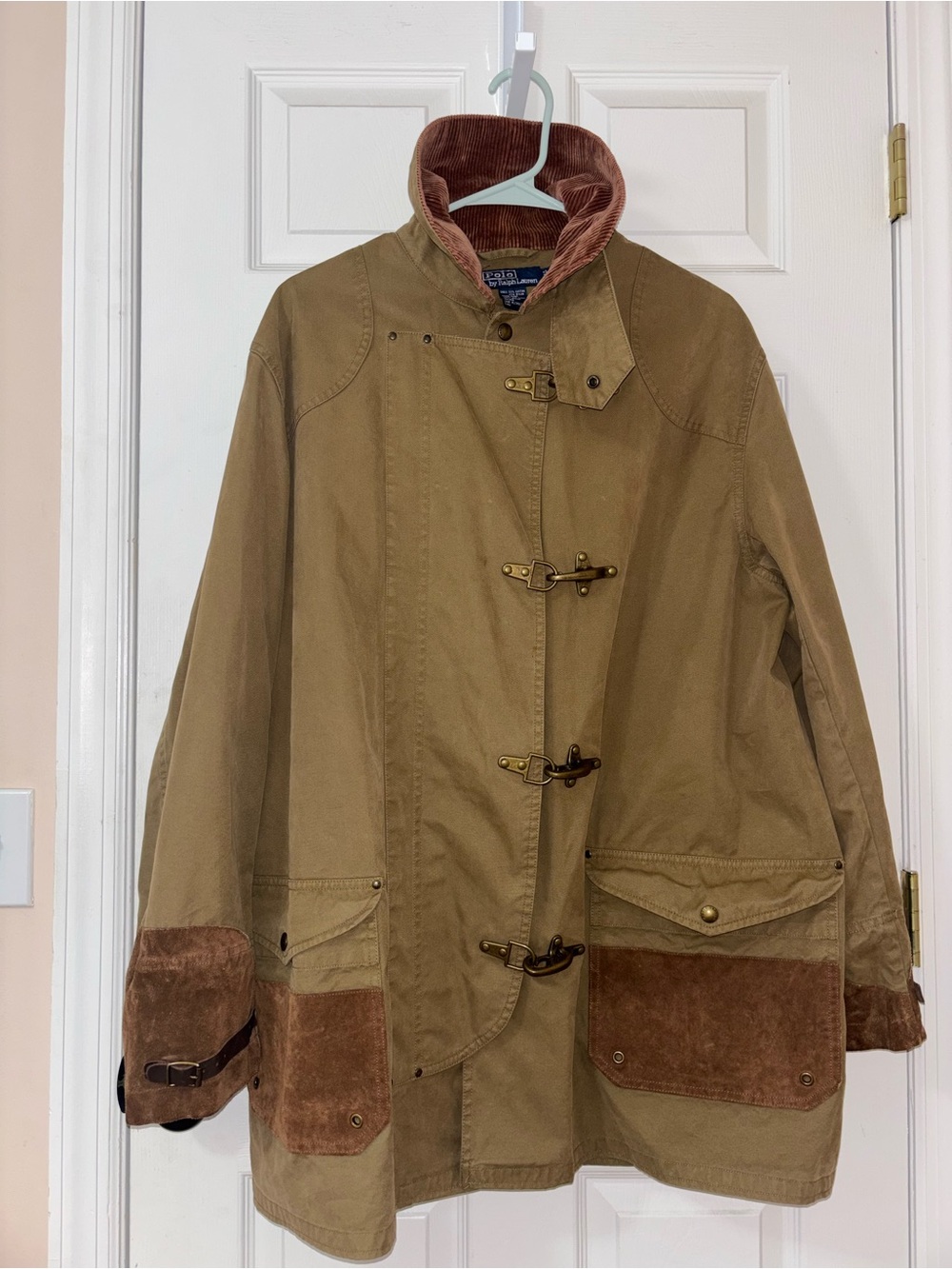 Vintage Rare Polo Ralph Lauren 1980s fireman jacket brown MEDIUM!!! - Picture 3 of 16